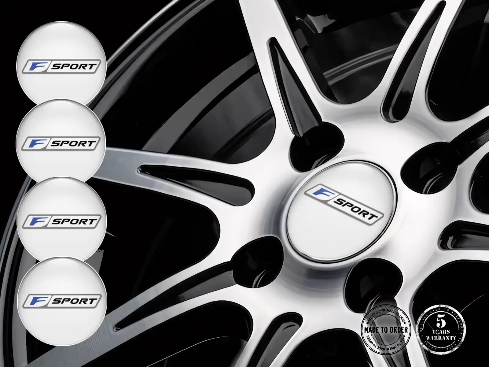 Lexus Pegatina Bombada Logo Emblemas de Rueda Elegante